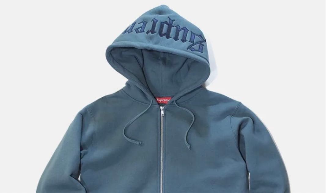トップス Supreme Old English Hood Logo Zip Up