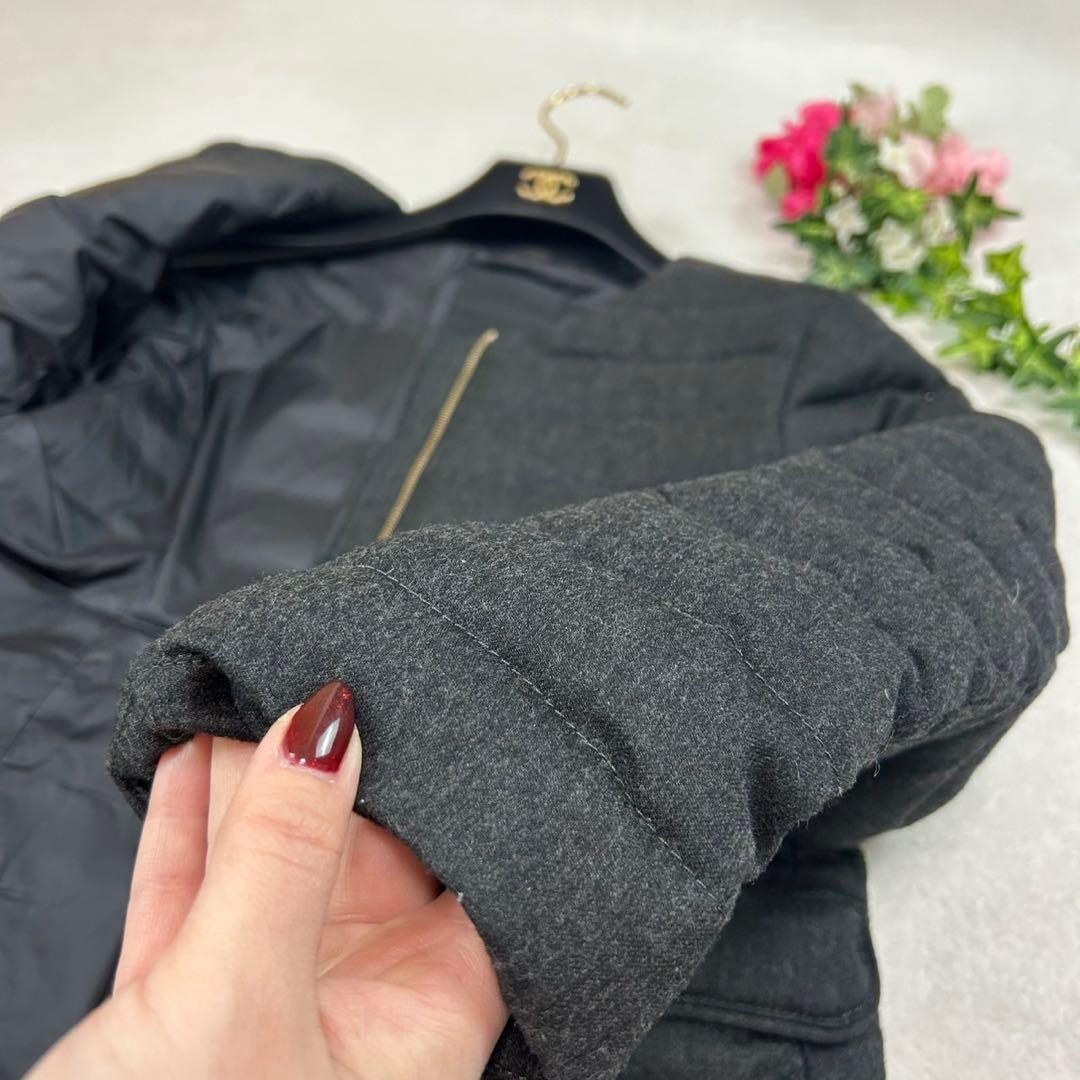 K660 美品 S タトラス ゴールド金具 ダウンジャケット グレー