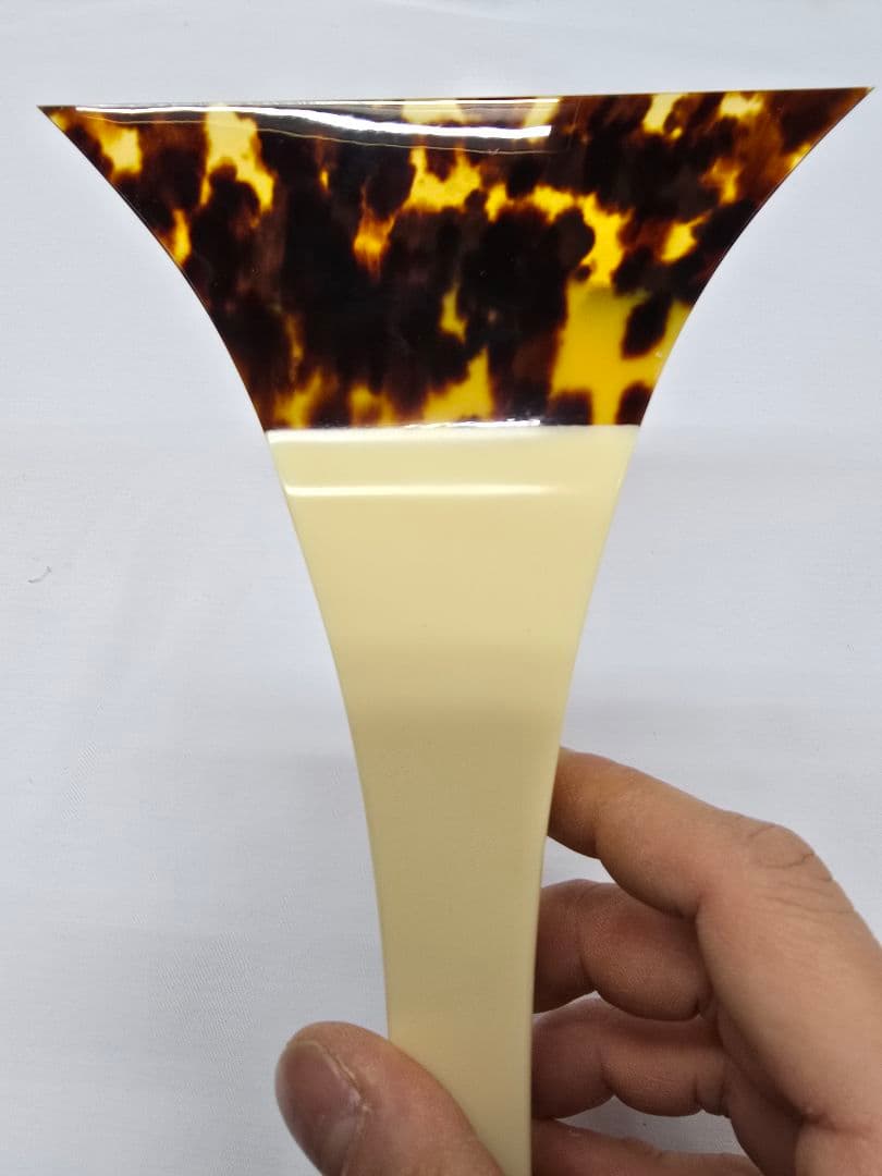 未使用　地唄三味線　一富士の津山本鼈甲撥　75号