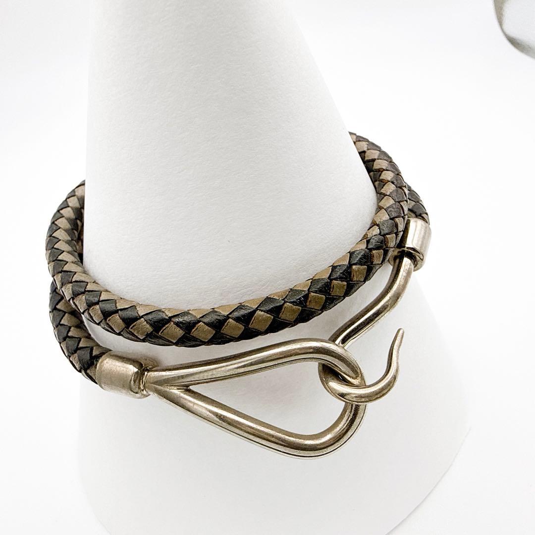 2905-9 人気✨　HERMES　ブレスレット　ジャンボ　シルバー