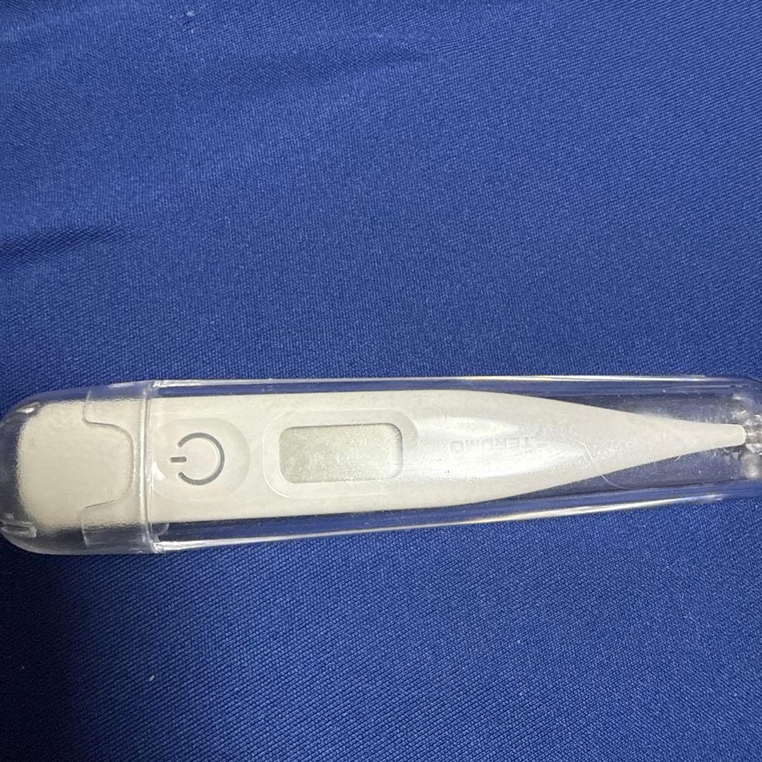 デジタル体温計 シルバー LCD