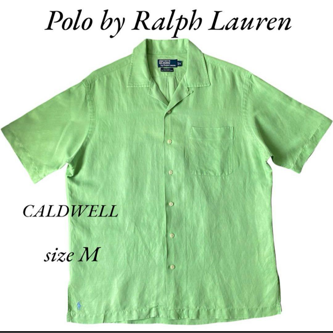 90's Ralph Lauren グリーンM CALDWELL オープンカラー