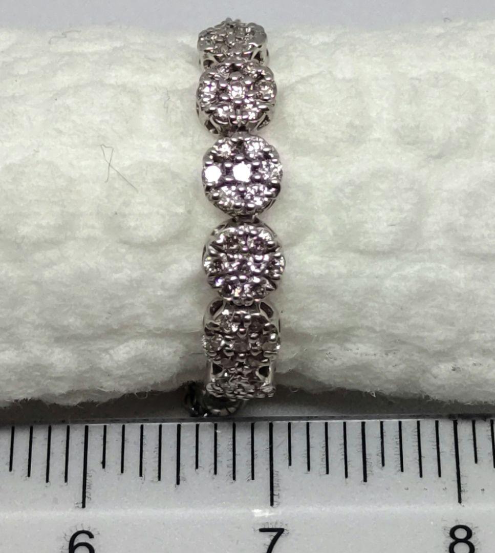 pt950ダイヤモンドチェーンリング0.3ct