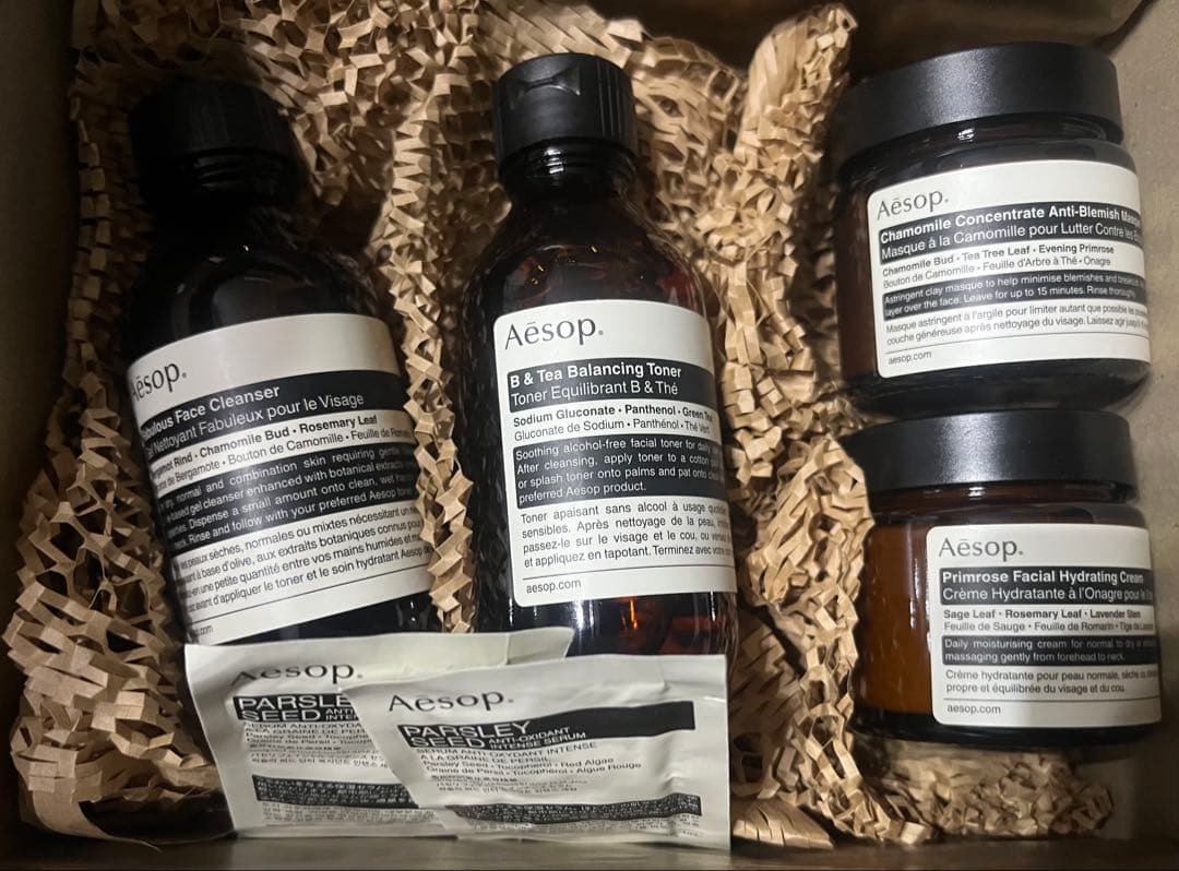 Aesop 6点ギフトセット(クレンジングジェル、化粧水等）