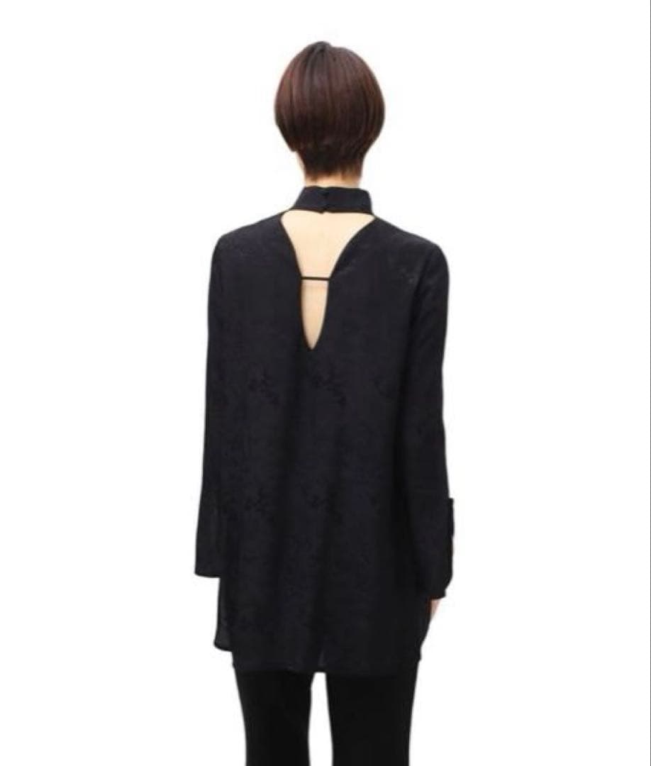 Mame Kurogouchi サイズ2 ジャガード ハイネックブラウス