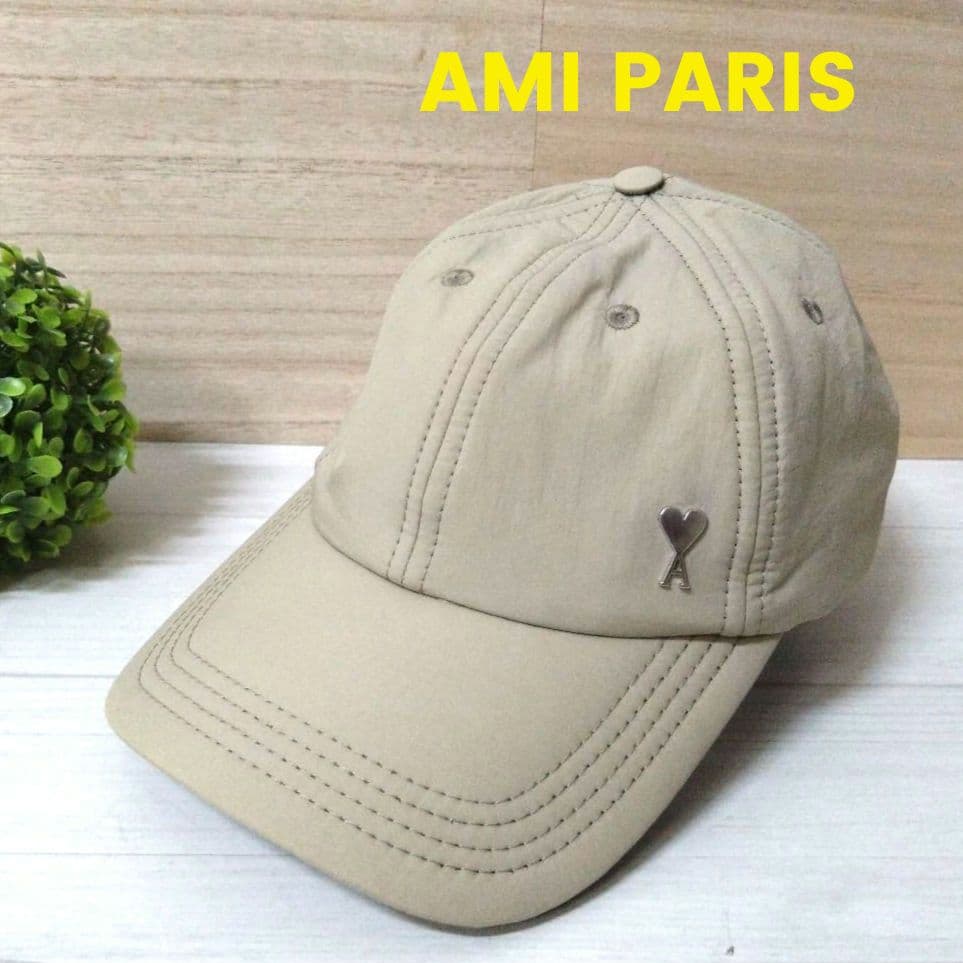 AMI PARIS アミパリス キャップ 帽子 ベージュ系 男女兼用 楽天市場】AMI Paris 帽子 アミ パリス AMI SMALL A CANVAS CAP