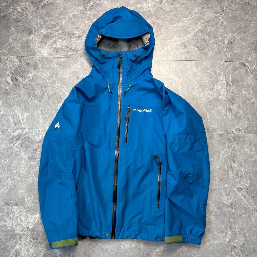 極美品 モンベル 3in1フォールライン パーカー ハードシェル ダウン M