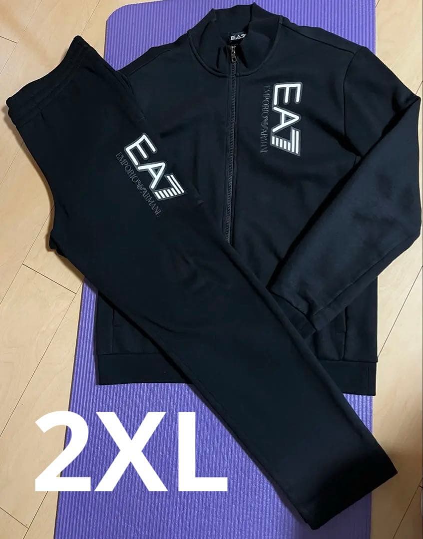 エンポリオアルマーニ　EA7　セットアップ　ブルゾン　スウェット　パンツ　上下 EA7 エンポリオアルマーニ EMPORIO ARMANI セットアップ メンズ