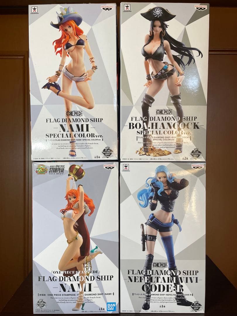 ワンピース　FLAG DIAMOND SHIP　4種セット