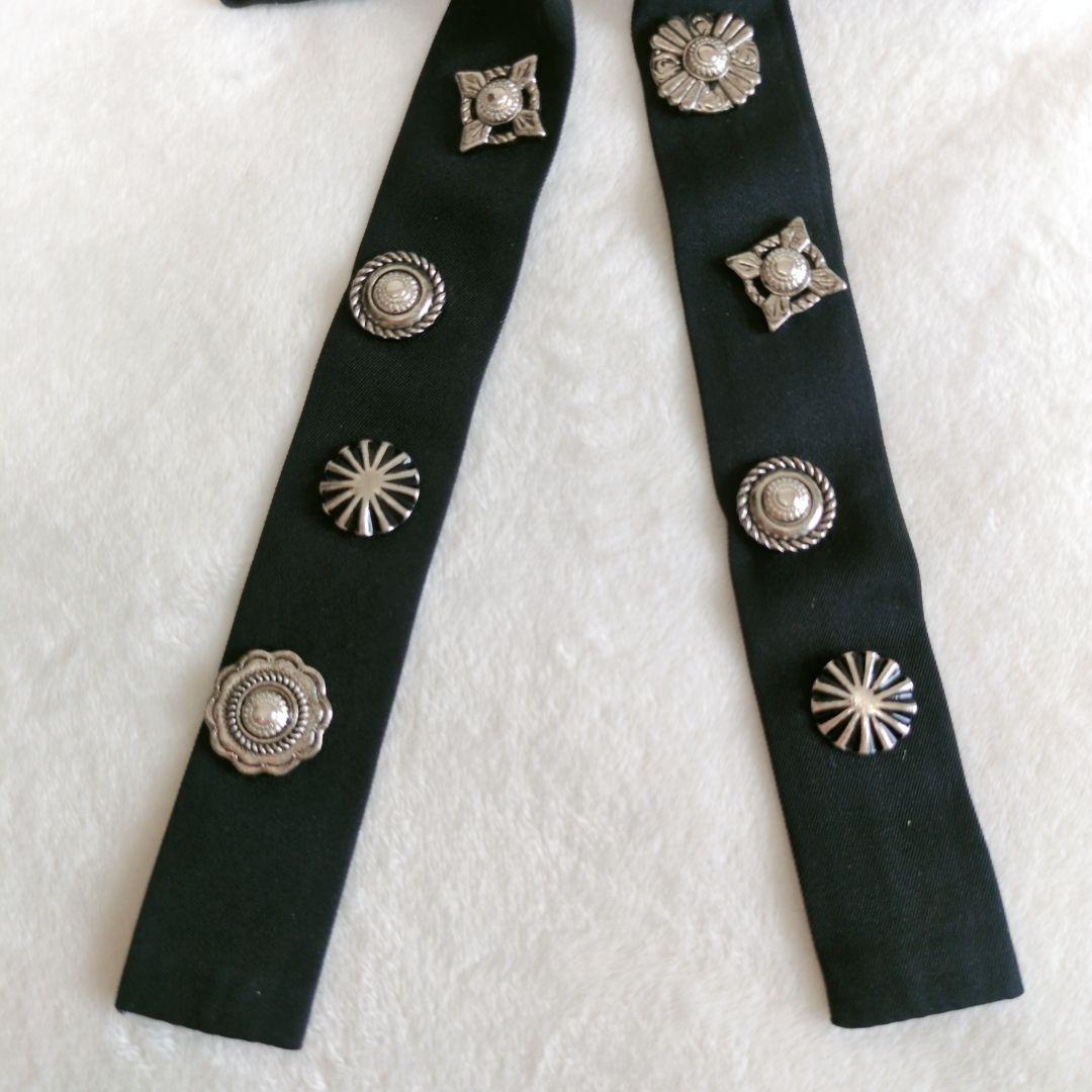 TOGA TOOトーガトゥ メタルコンチョリボンタイ TAKUYA着用 ブラック