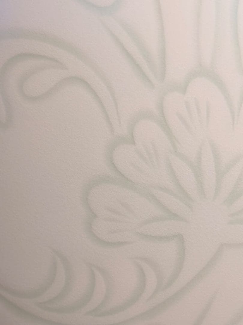 人間国宝 井上萬二作 青白磁彫文面取 大作 36㎝ 販売価格120万円 本物