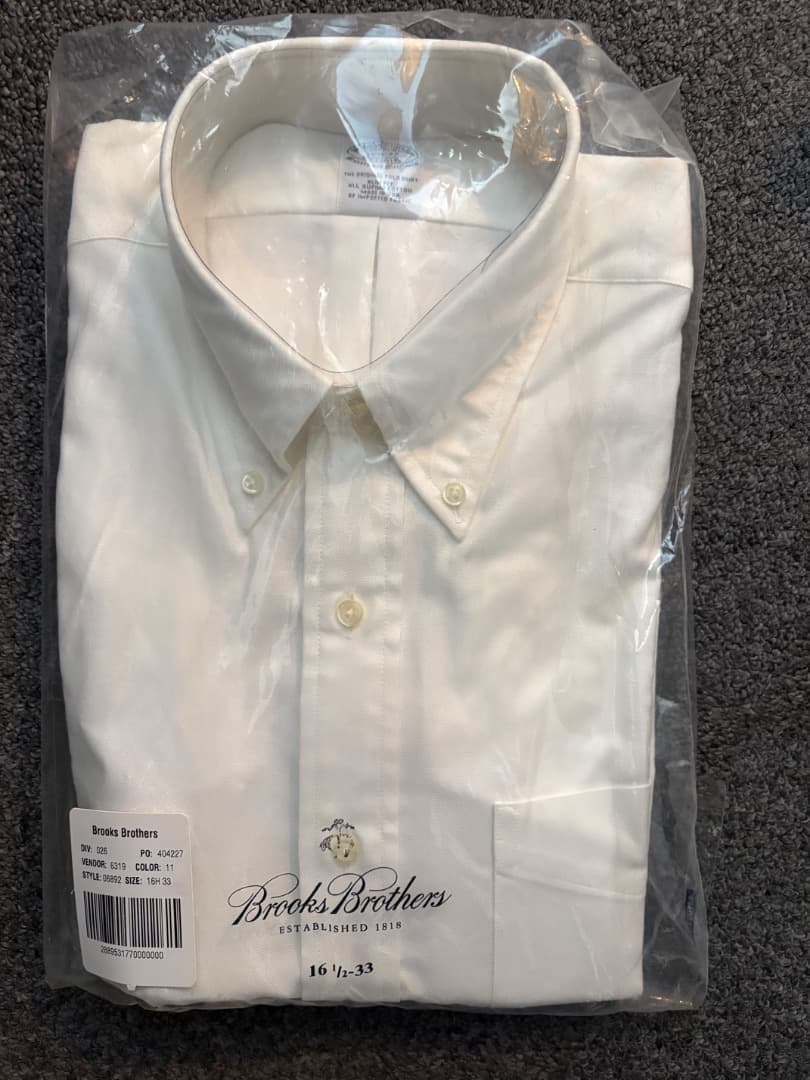 Brooks Brothers ボタンダウン 16 1/2 - 33　Dストック