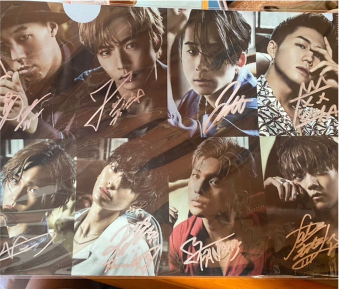 FANTASTICS メンバー全員 直筆サイン クリアファイル