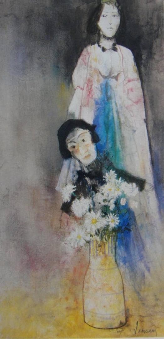 ジャン・ジャンセム、「花とマリオネット」、厳選、希少画集・額装画、人気作品