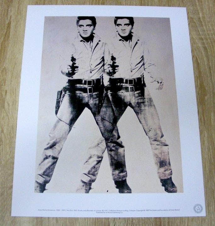 ウォーホル Two Elvis (1963)（エルビス) ドイツ製ポスター Double Elvis, 1963 Poster by Andy Warhol | King & McGaw