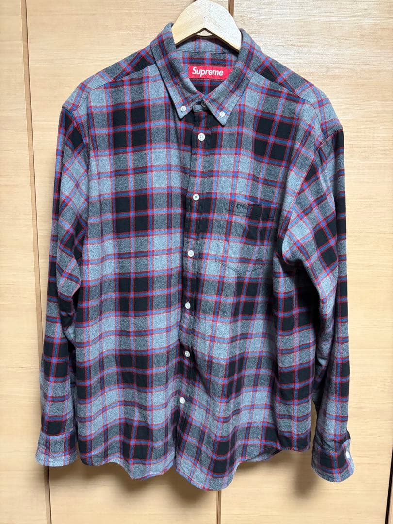 k*5様 25fw supreme Plaid Flannel Shirt L