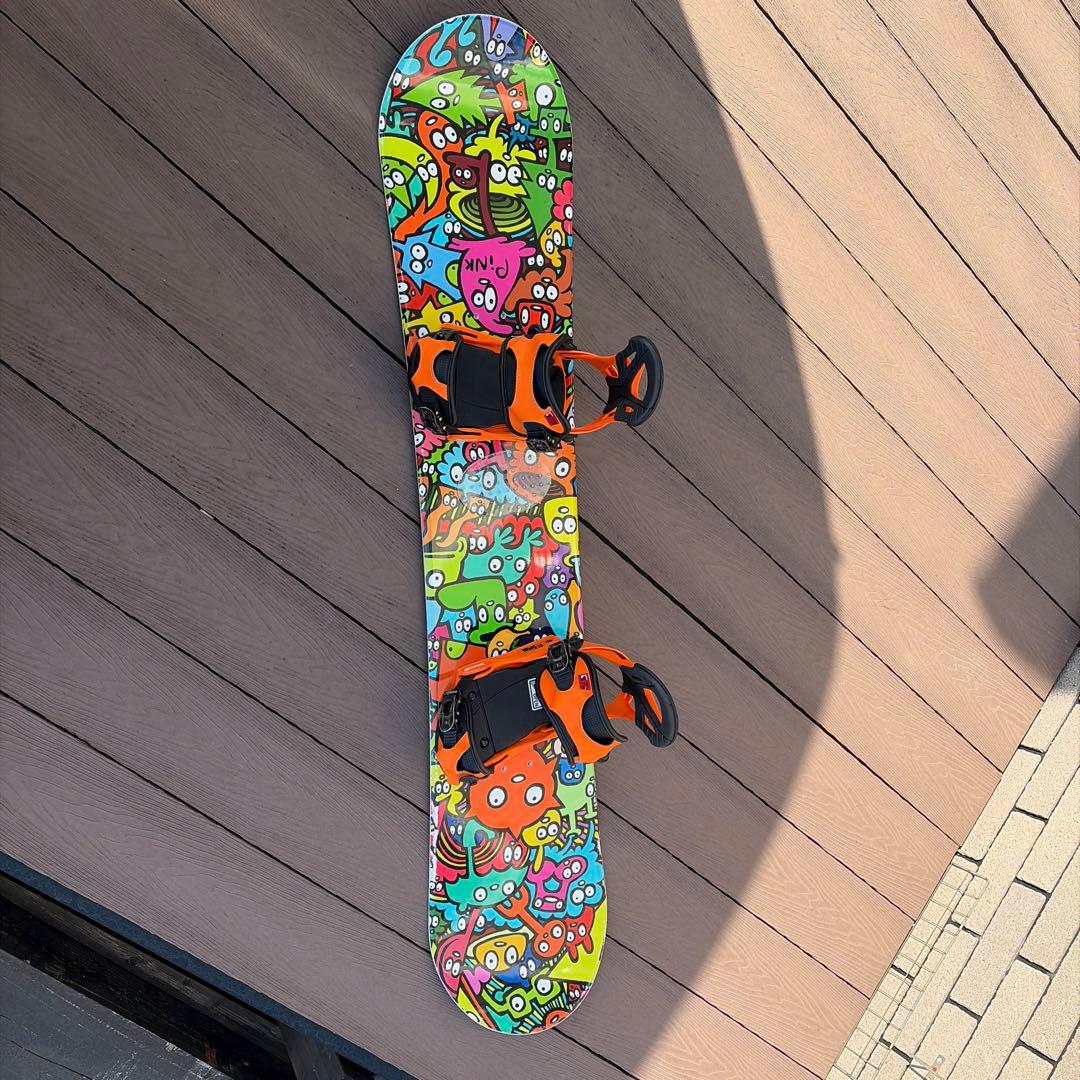 カラフルキャラクター スノーボード ビンディングセット