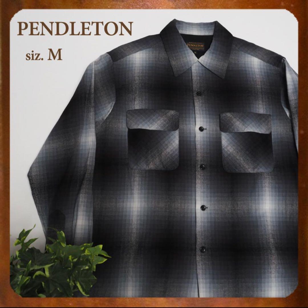 0*e様 美品 PENDLETON 23AW オンブレ オープンカラーボードシャ