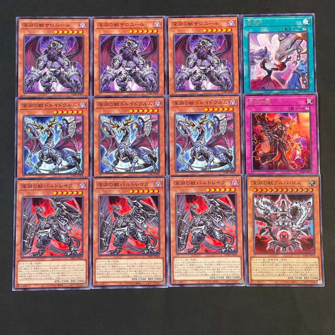 遊戯王 深淵の獣バルドレイク ドルイドヴルム サロニール 各3枚他