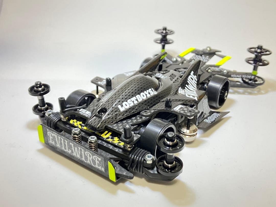 ミニ四駆完成品MSフレキ サンダーショットMkⅡ カーボンパターン