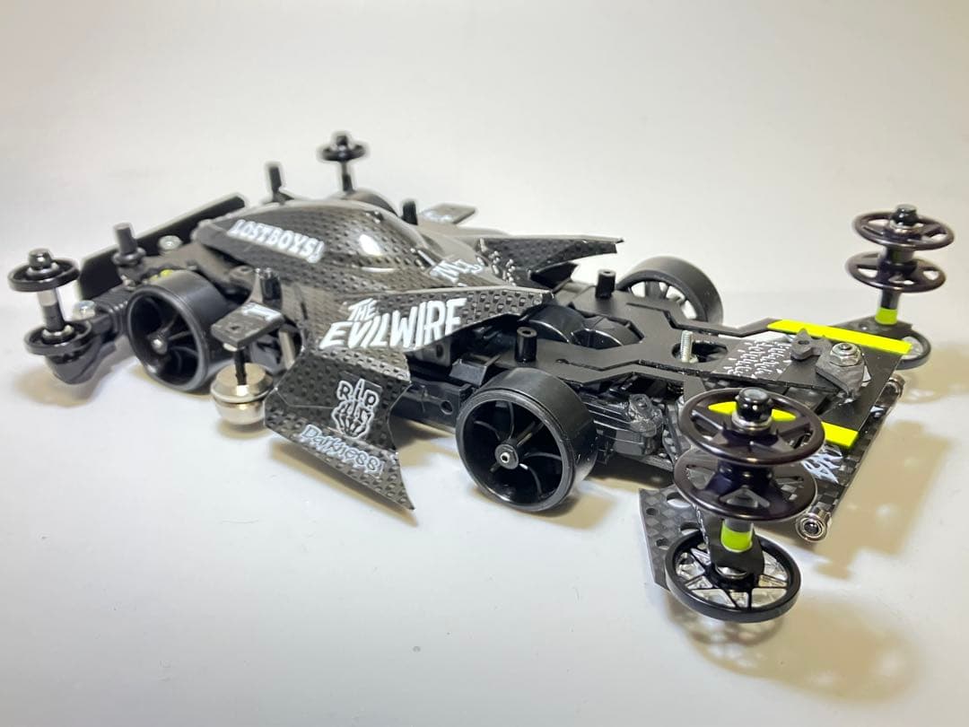 ミニ四駆完成品MSフレキ サンダーショットMkⅡ カーボンパターン