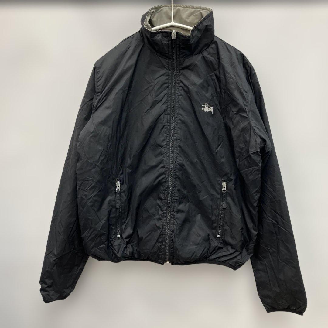 OLD Stussy 紺タグ リバーシブル ナイロンジャケット L