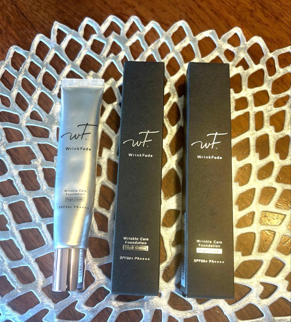 薬用リンクルケアファンデーションハイカバー ☆新品2個+半分⭐︎WrinkFade