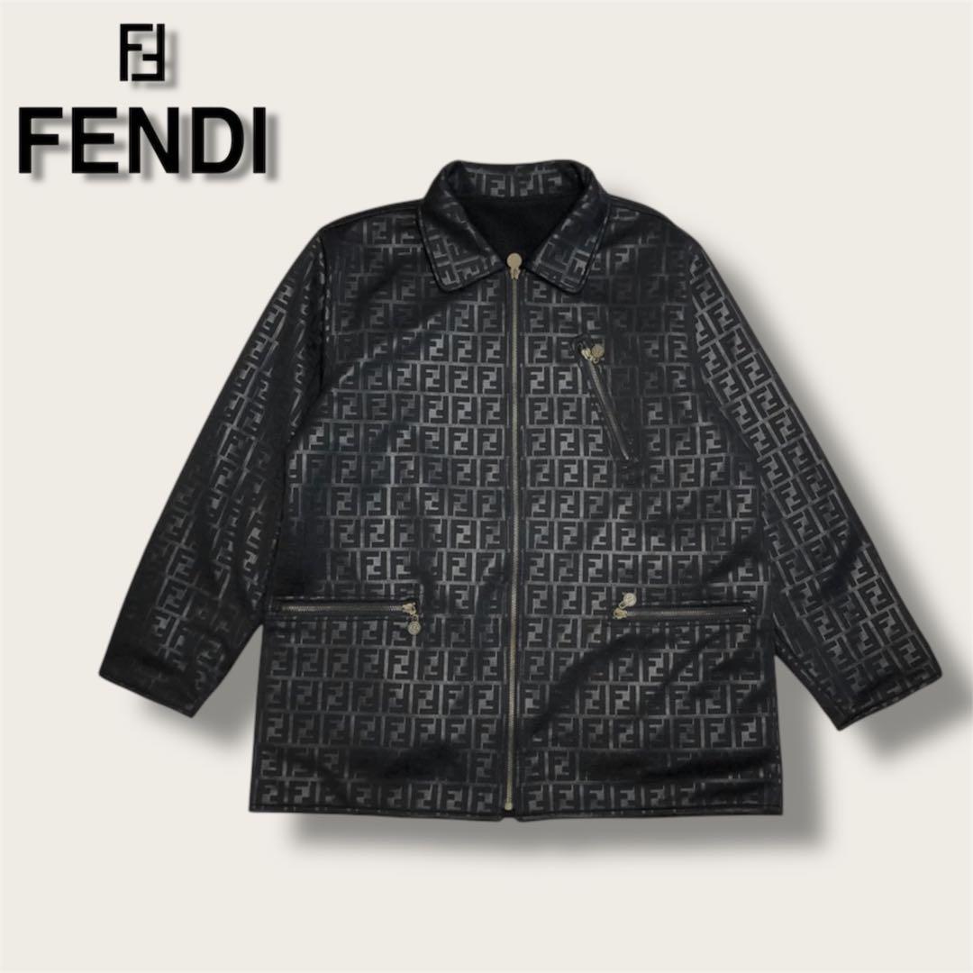 【希少】90s vintage FENDI ズッカ柄　リバーシブル　フェンディ