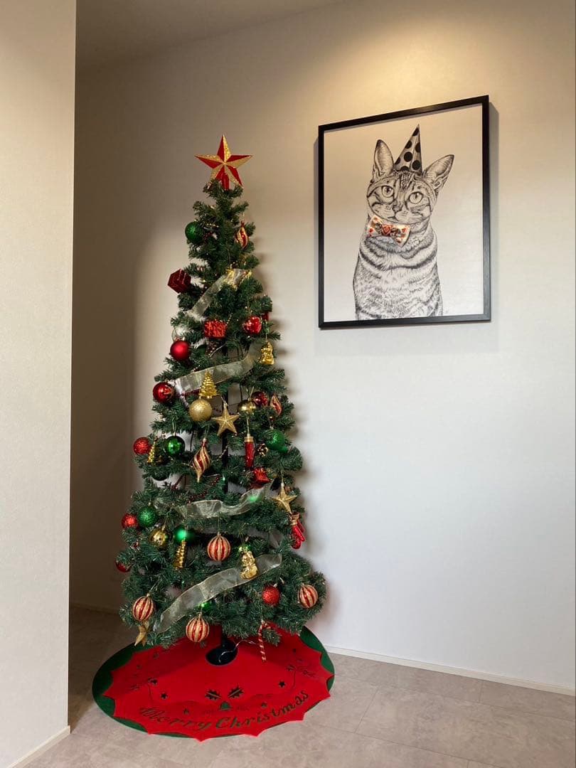 Francfranc フランフラン180cm クリスマスツリー オーナメント付き