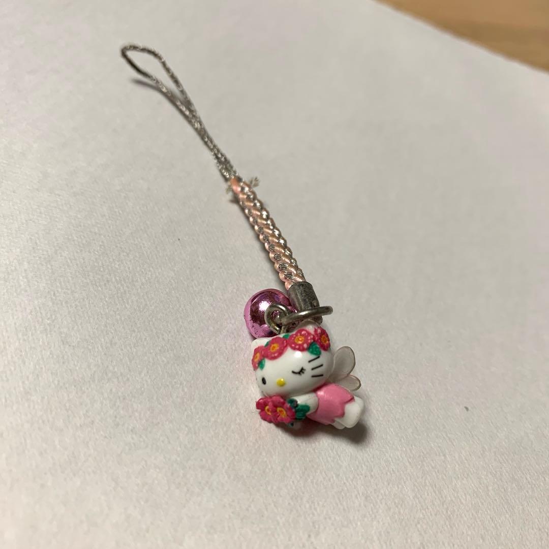 北海道限定 フラワーアイスランド サンリオ キティ 根付けストラップ