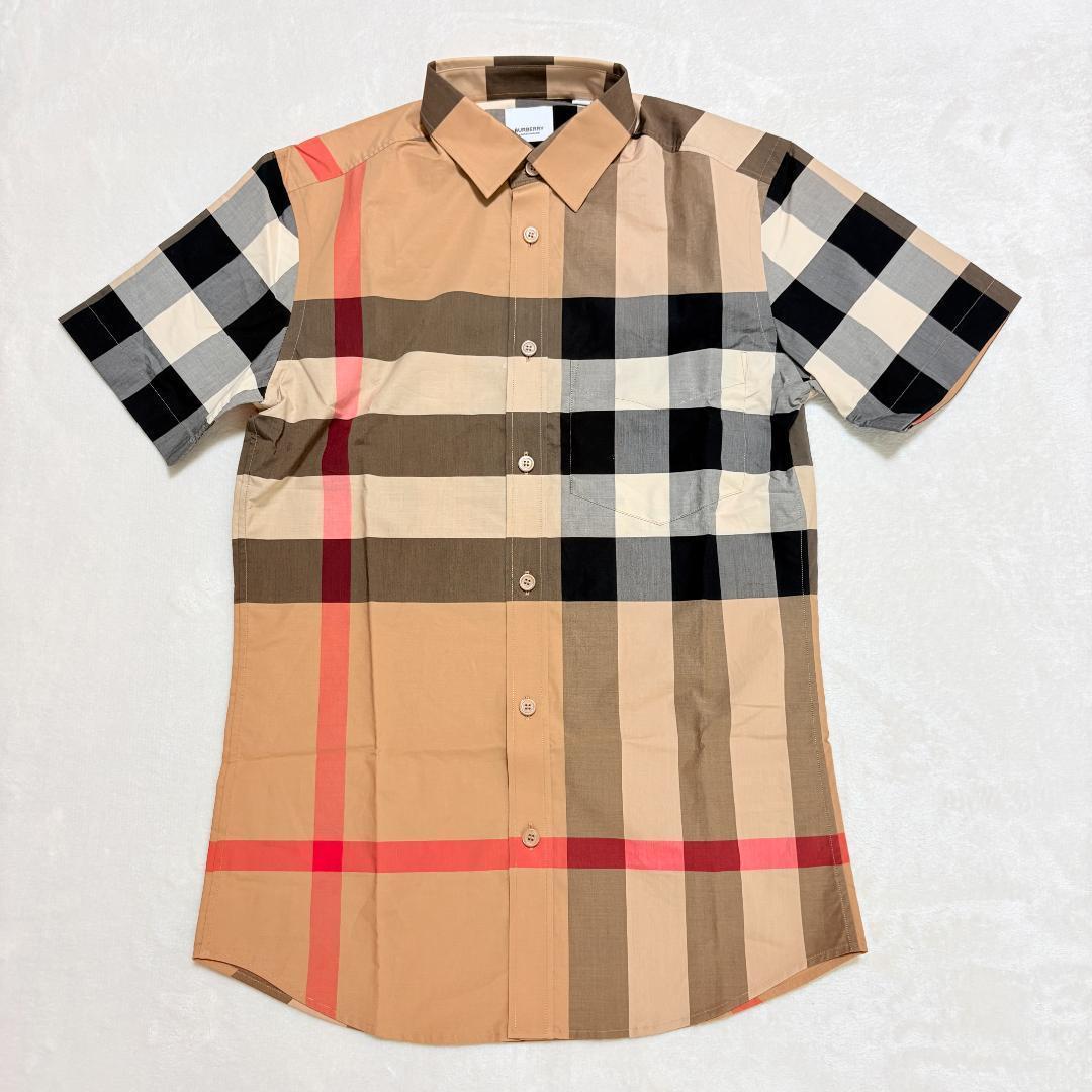 バーバリー ノバチェック 半袖シャツ XS 未使用級
