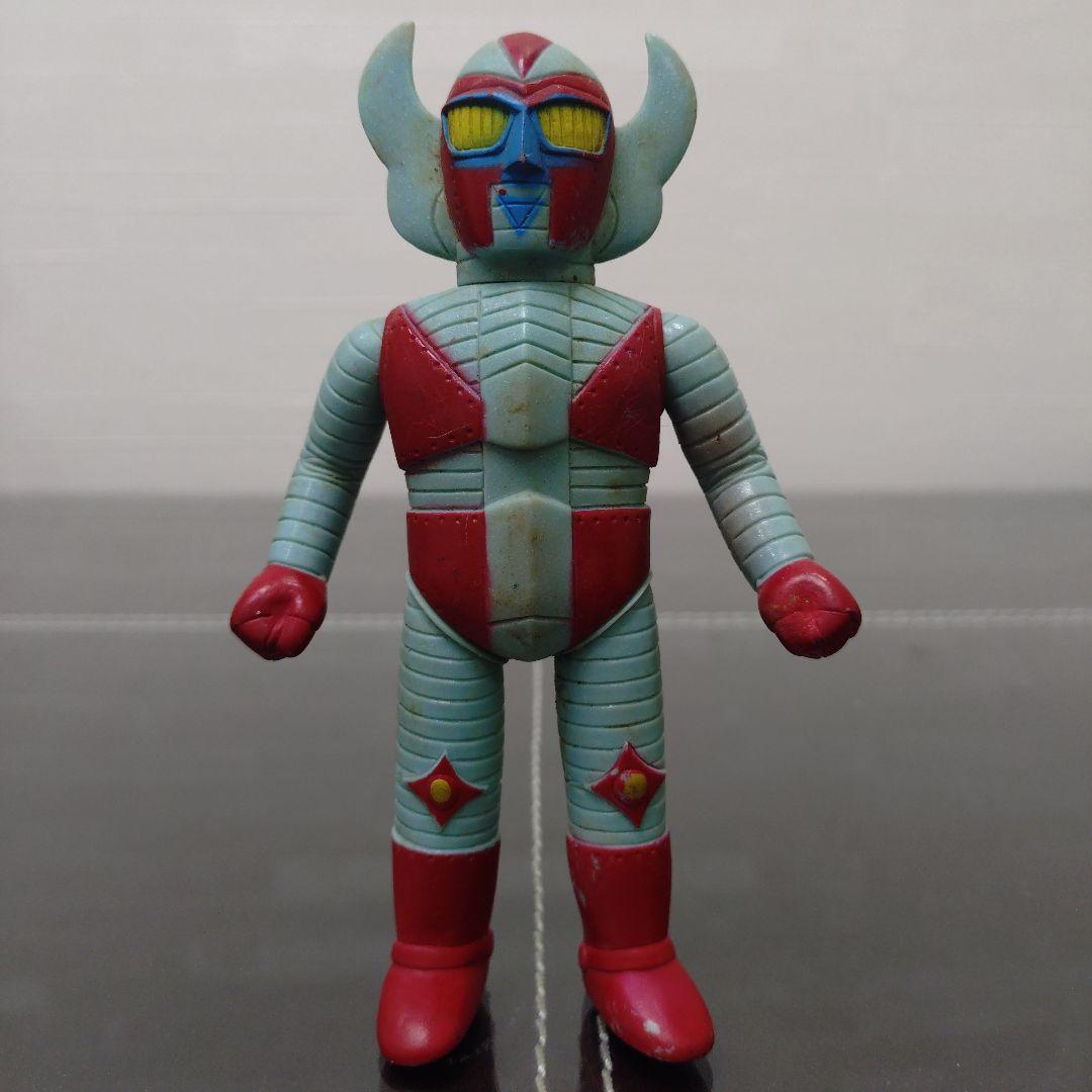 ソフビ　電人ザボーガ－　ブルマァク　当時物　希少　約13センチ