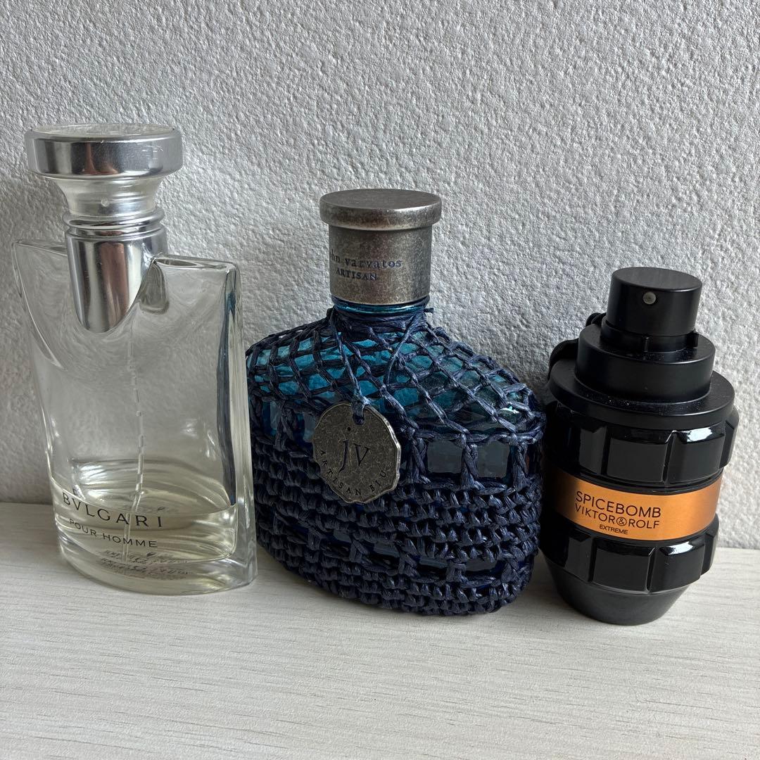 メンズ香水3点セット（Bvlgari,JV,V&R）