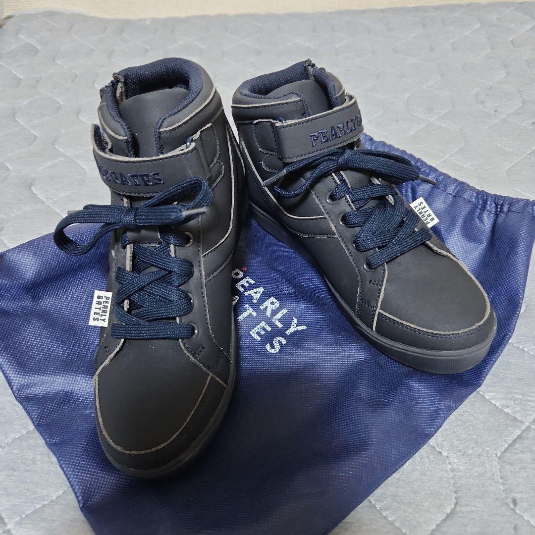 新品未使用PEARLY GATES ゴルフシューズ 89 ネイビー