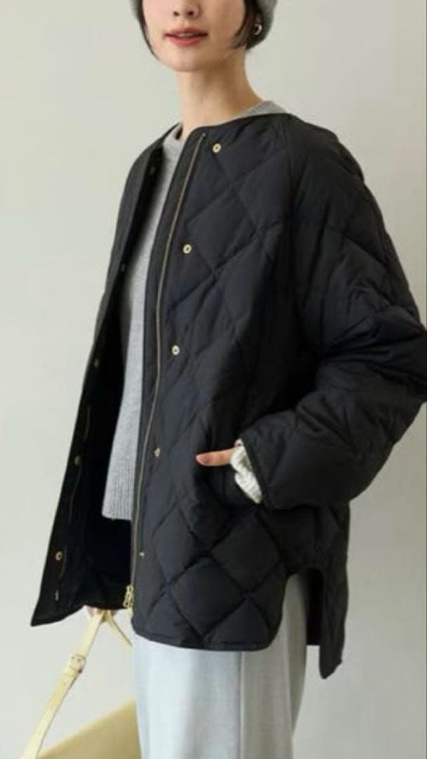 UNFILO TAIONコラボ キルティングブルゾン　今季　ダウンコート