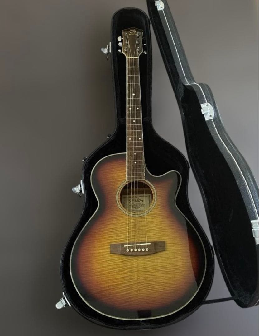 Sepia Crue EAW450エレアコ アコースティックギタープリアンプ稼働