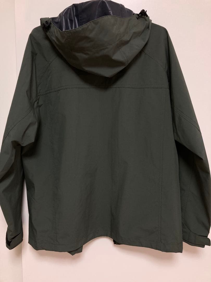 OUTDOOR Mサイズ フード付き防風マウンテンパーカー(オリーブグリーン