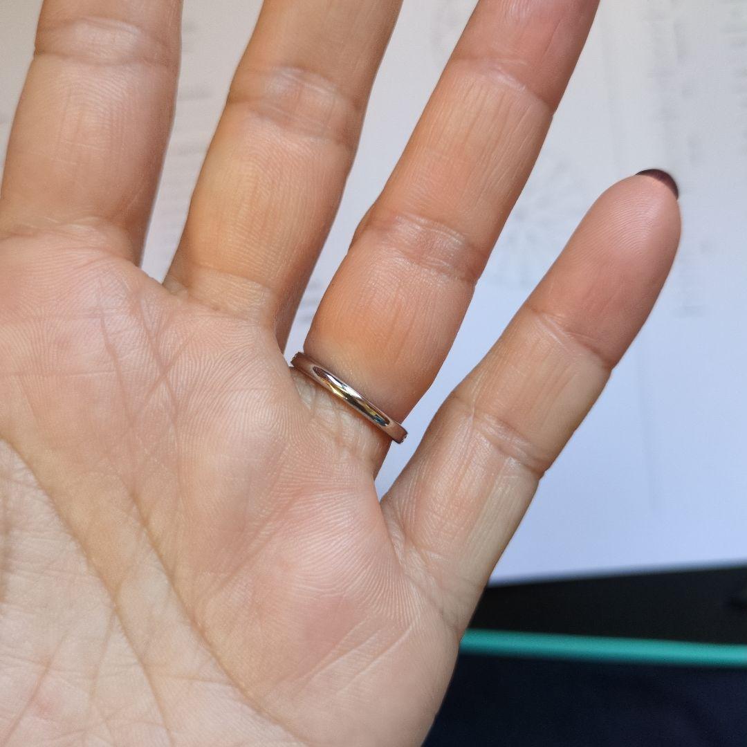 ティファニー ハーモニーリング 0.25ct 8号 pt950 美品 鑑定書