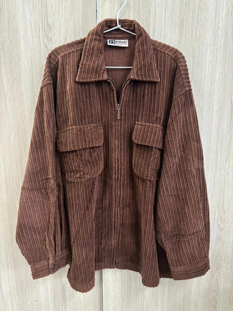 bitch skateboards コーデュロイ ジップブルゾン L ブラウン 激レア！未使用！】90s Bitch Skateboards / ビッチ スケートボード