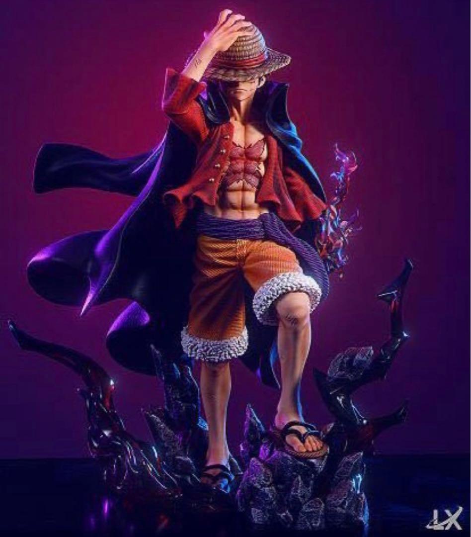 彩*陸様 LX studio 四皇 麦わらのルフィ　ガレージキッド ワンピース 新四皇 ルフィ 流桜 フィギュア ガレージキット LXスタジオ