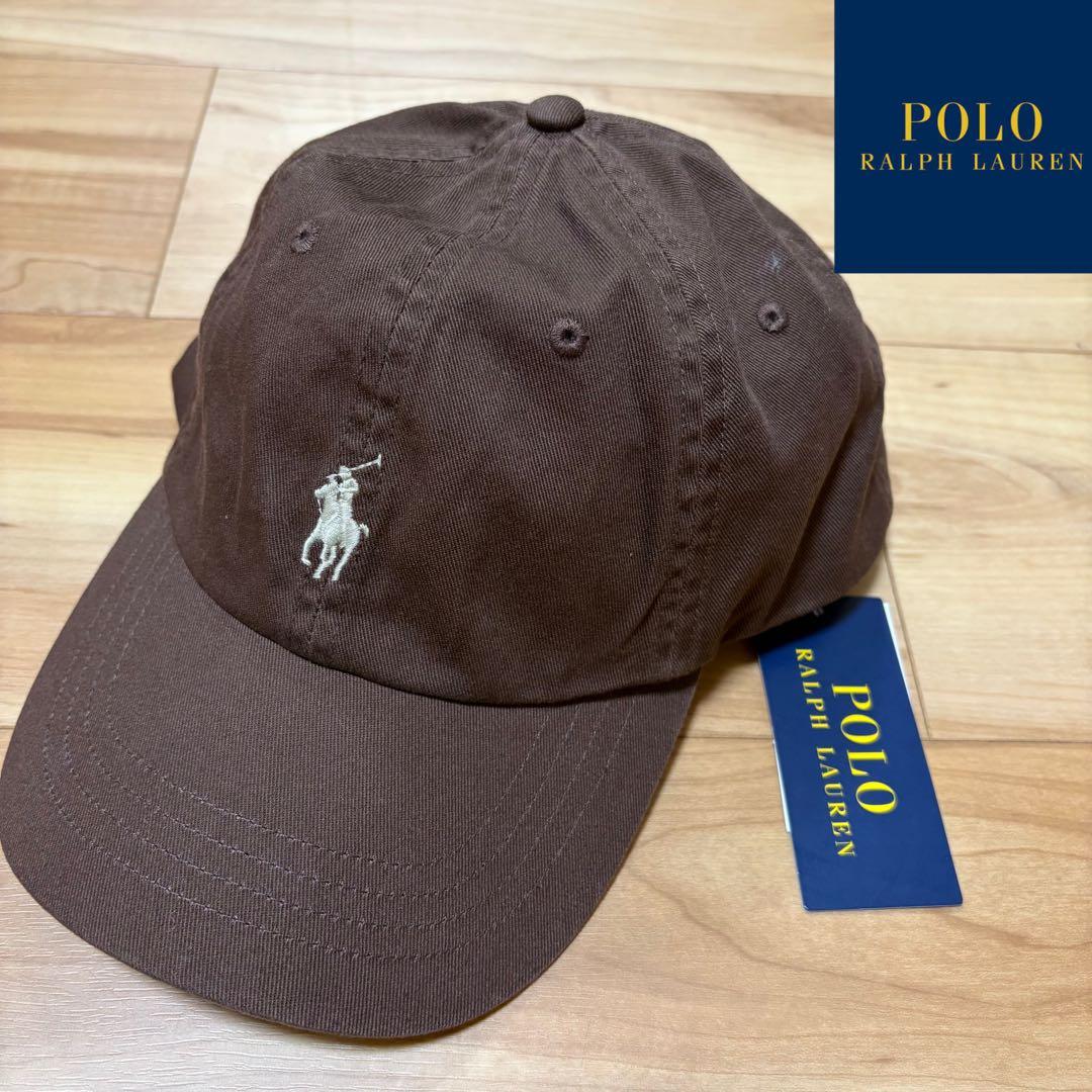 新品　POLO RALPHLAUREN キャップ　茶色　ブラウン　CAP POLO RALPH LAUREN CLASSIC SPORT CAP NUTMEG BROWN（ポロ ラルフ