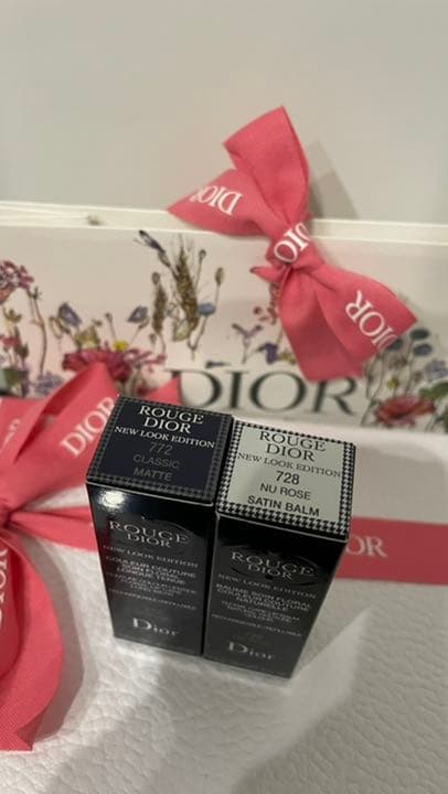 DIOR千鳥リップ　772・728