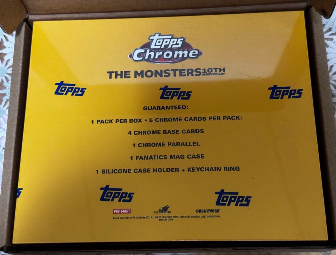 Topps Chrome 10周年記念ボックス ラブブ 1BOX 新品未開封 - メルカリ