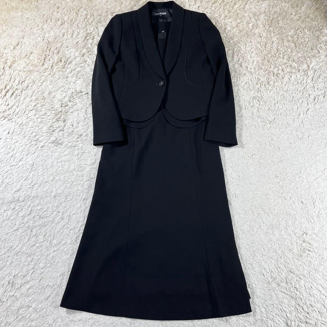 ✨未使用級 東京イギン セットアップ ショールカラー ロング丈 ワンピース ✨未使用級 東京イギン セットアップ ショールカラー ロング丈