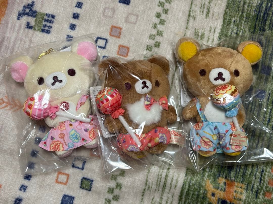 リラックマ チュッパチャプス ぶらさげ ぬいぐるみ セット ロフト