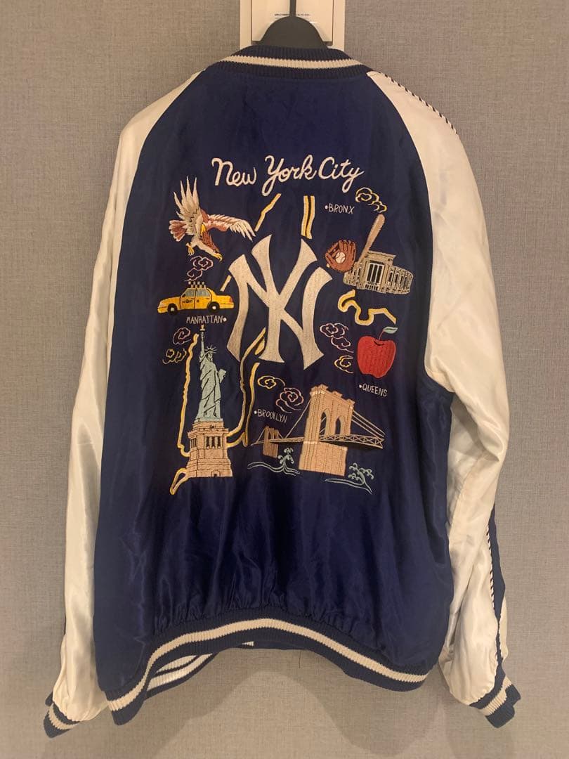 ビームス別注テーラー東洋MLBスカジャン/希少サイズ/XXL 特特大 ヤンキース