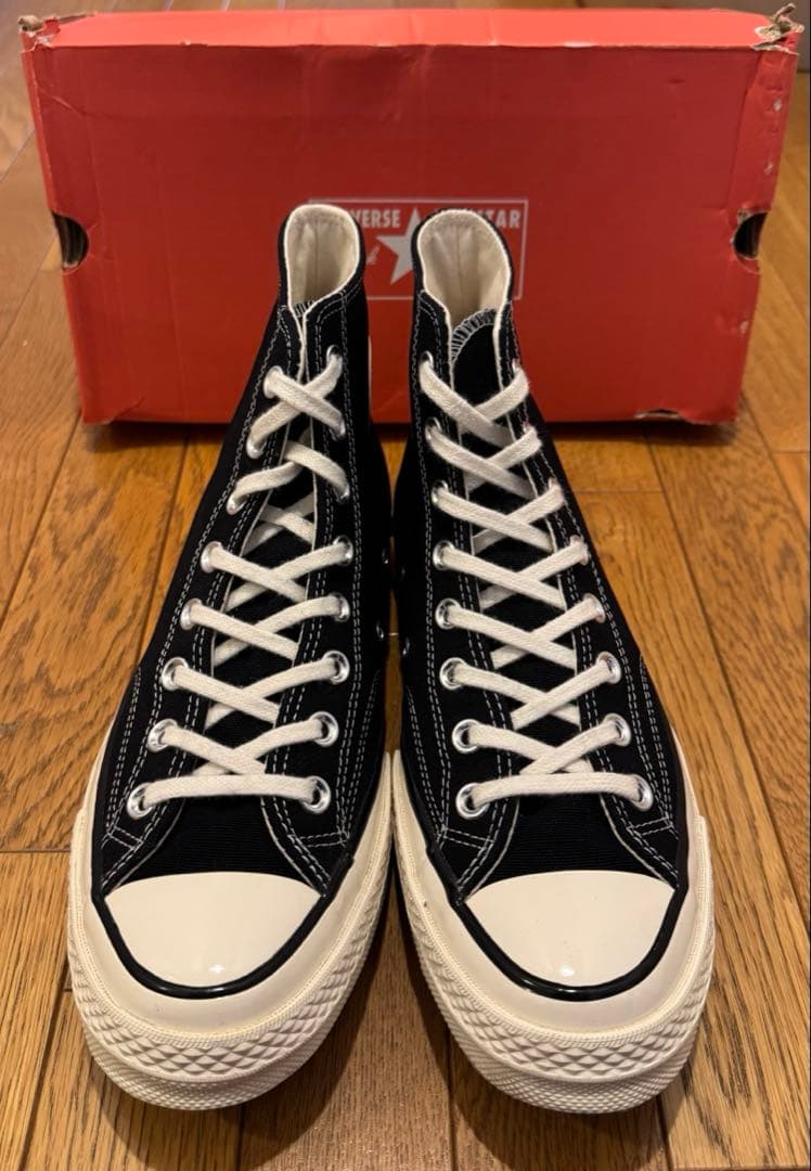 コンバース チャックテイラーCT70 US8.5 27cm コンバース チャックテイラー ブラック 日本製 サイズ8 5 27cm 極美品