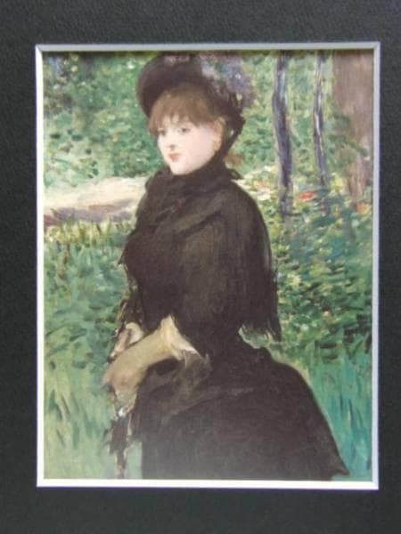 エドゥアール・マネ、「散歩」、希少な画集より、新品高級額・額装付