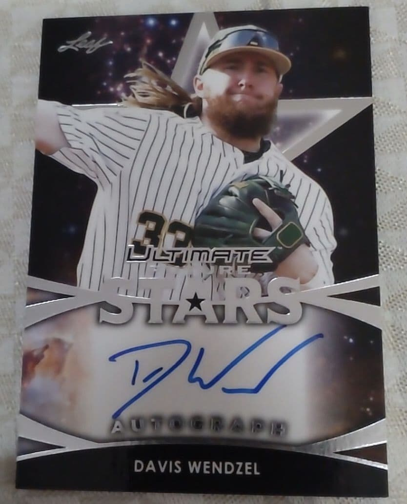 Leaf 2019 野球 MLB DAVIS WENDZEL 直筆サインカード - メルカリ