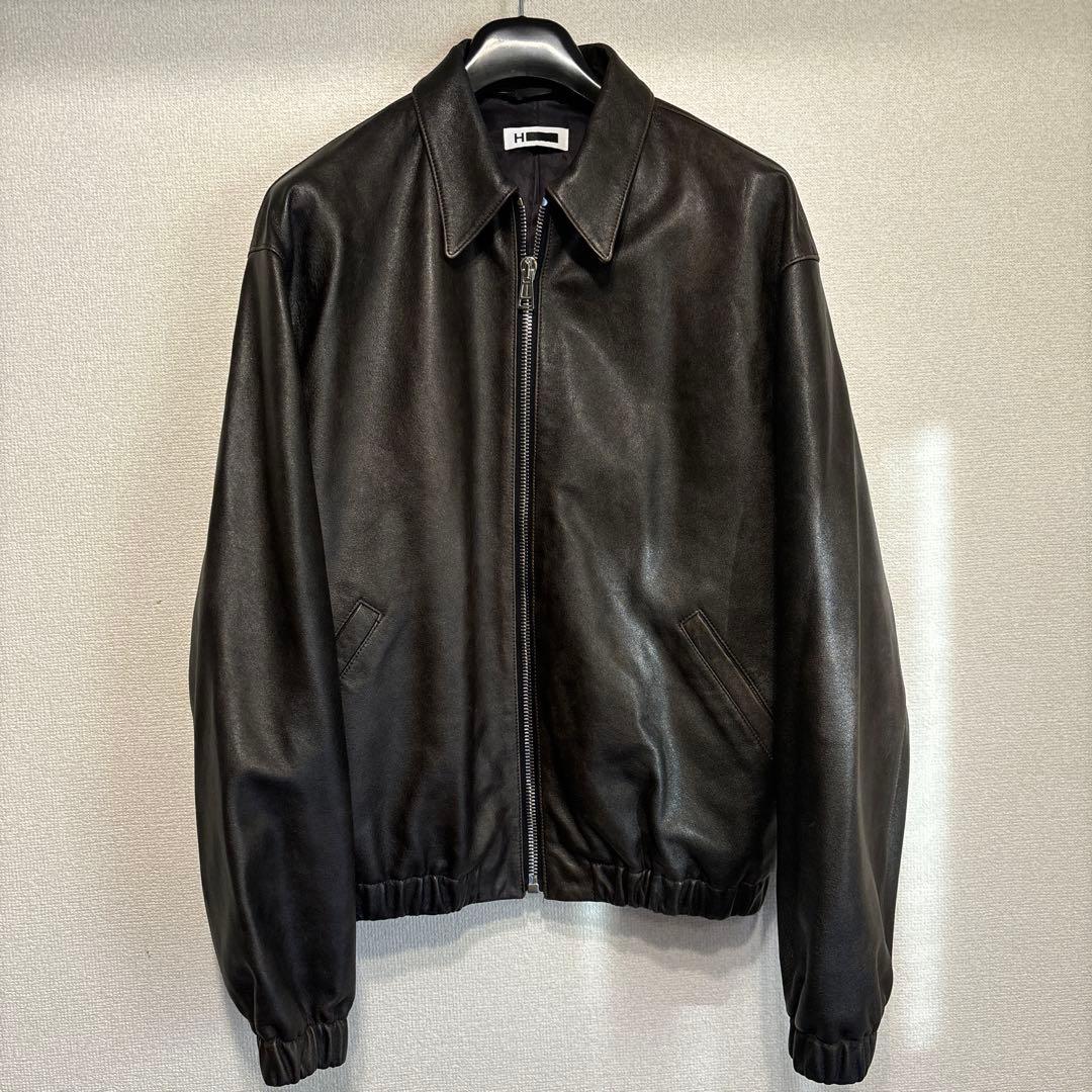 ＜H＞シープレザー トラックジャケット Lサイズ